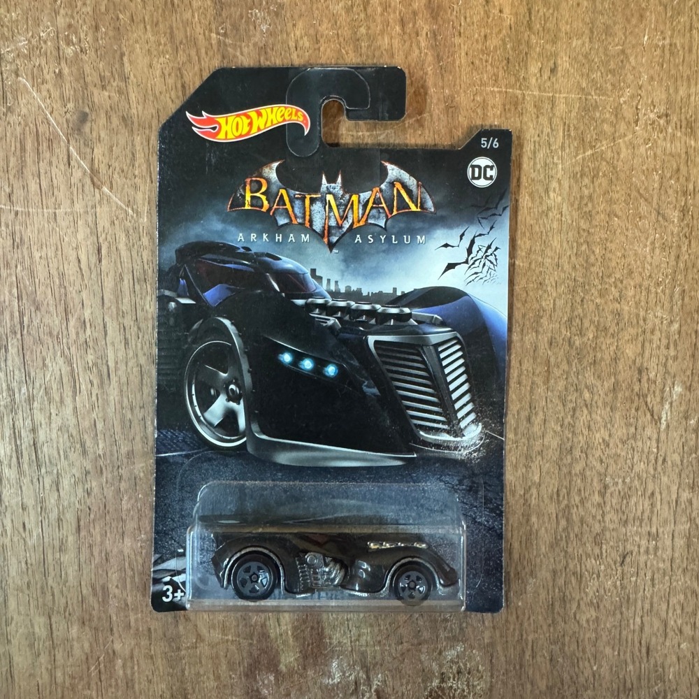 Hot Wheels Batman‎ Arkham Asylum Batmobile 5/6 DC Comics Diecast Car